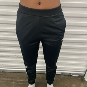 adidas Black sweatpants Joggers with White Three-Stripes